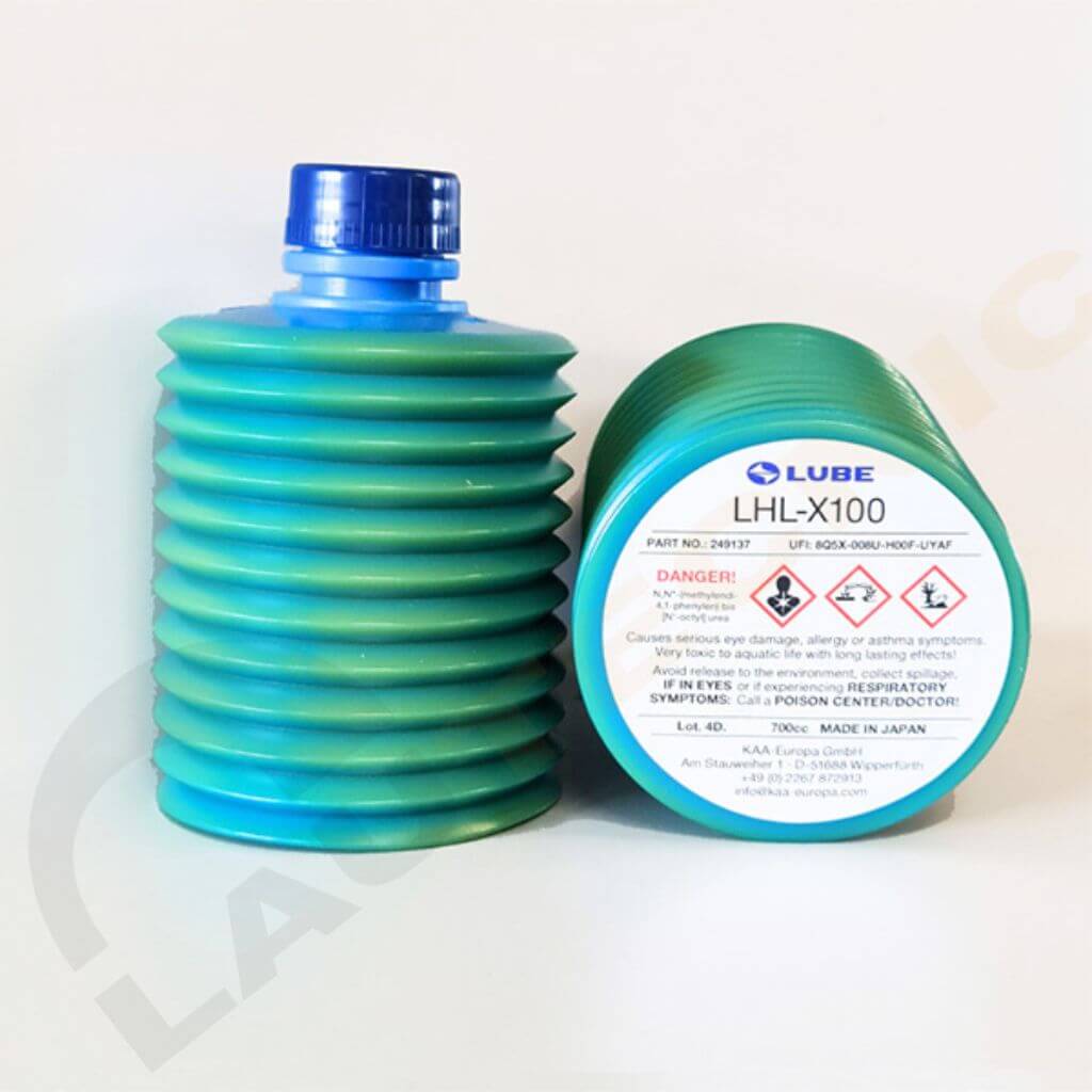 Cartucho de grasa original LUBE LHL-X100 distribuido por Lautecnic