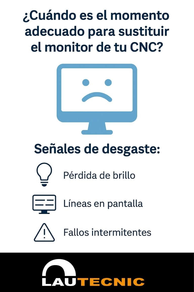 ¿Cuándo es el momento adecuado para sustituir el monitor de tu CNC?