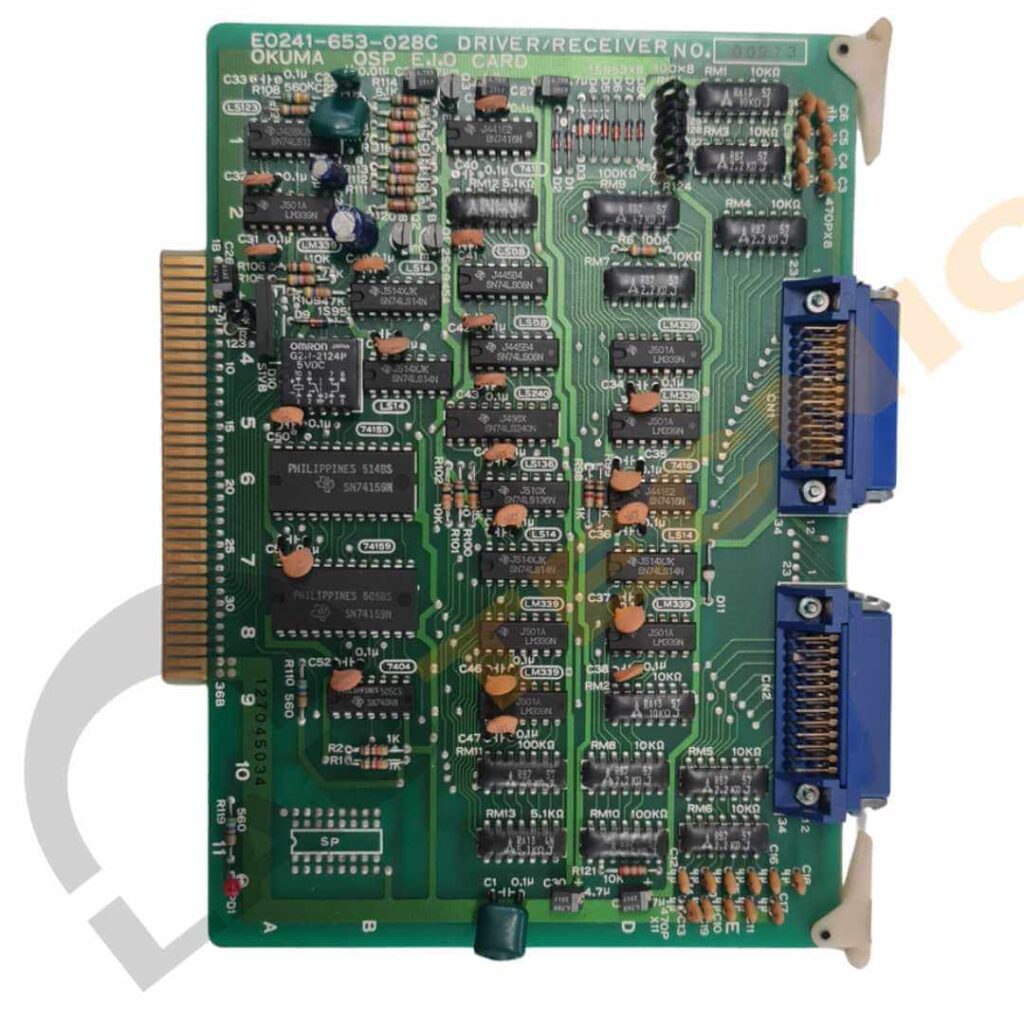 Tarjeta electrónica OKUMA OSP E.I.O CARD DRIVER RECEIVER E0241-653-028C