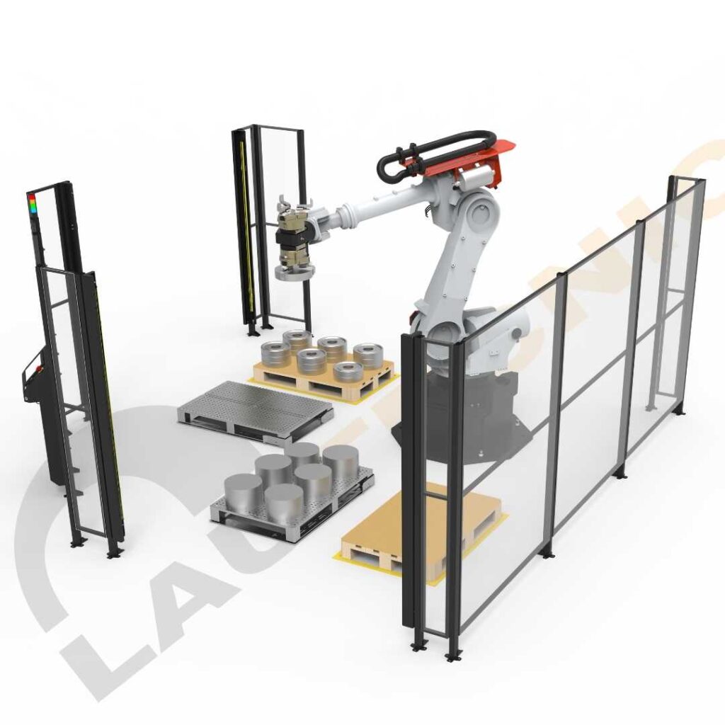Serie Pallet-Load de Robojob distribuido por Lautecnic