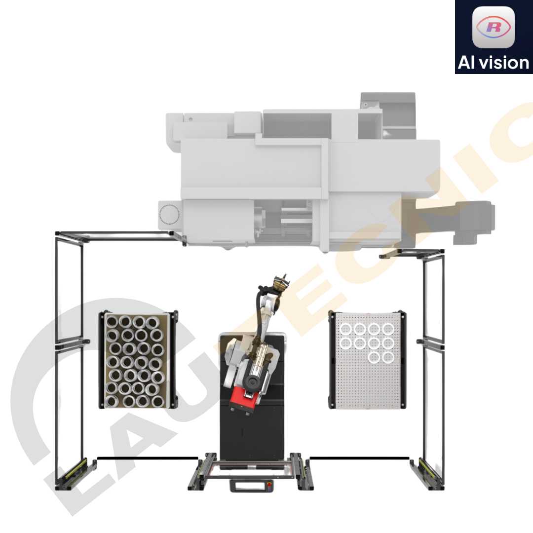 Pallet-Load Integrated de Robojob distribuido por Lautecnic CNC
