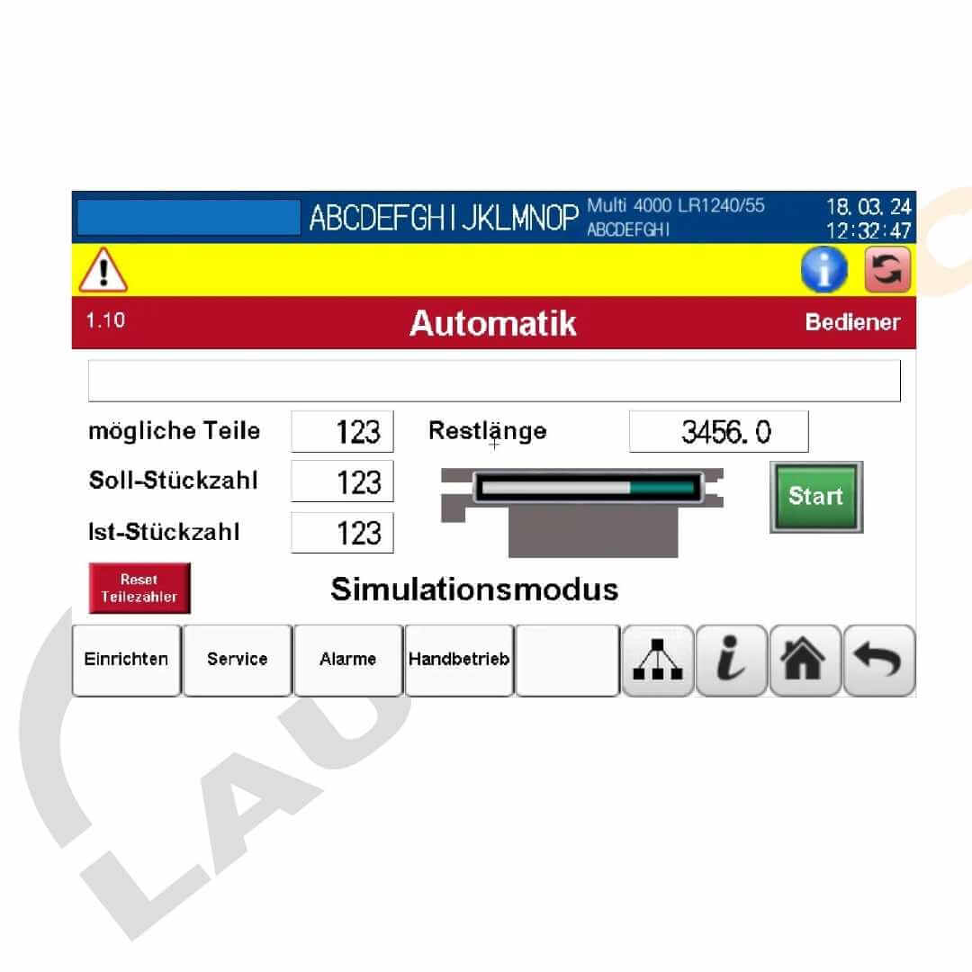 Alimentador de barras SAMSYS MULTI 4000