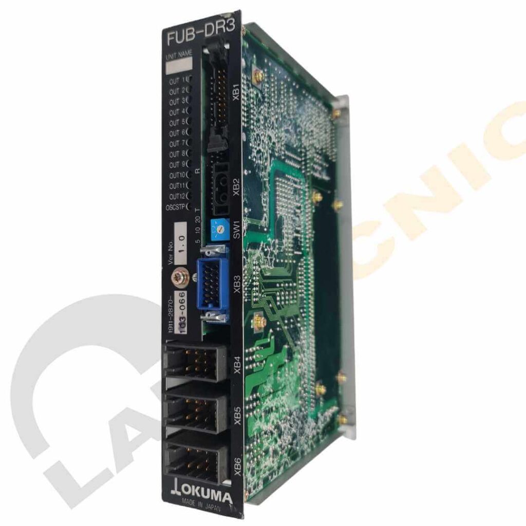 Tarjeta electrónica OKUMA OSPU100/E100 1911-2870 FUB-DR3 distribuida por Lautecnic CNC