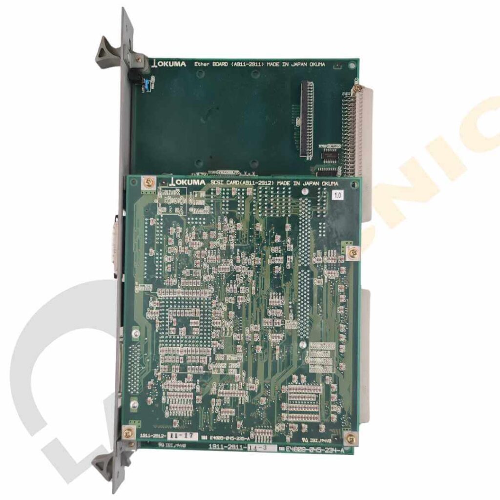 Tarjeta electrónica OKUMA OPUS 7000 OKUMA Ether Board (A911-2911) 1911-2911 (E4809-045-234-A) + OKUMA SCSI CARD (A911-2912) distribuida por Lautecnic CNC