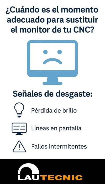 ¿Cuándo es el momento adecuado para sustituir el monitor de tu CNC?