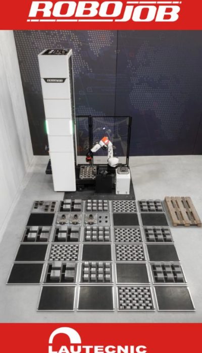 RoboJob: automatización CNC para tornos y centros de mecanizado distribuido por Lautecnic